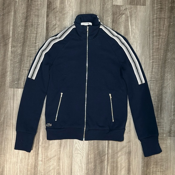 Lacoste Full Zip Fleece Track Jacket - 36 (US 16) - Picture 1 of 5